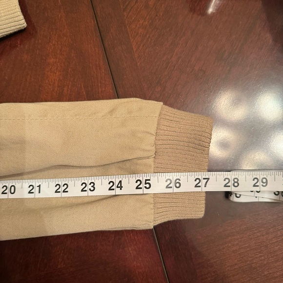 Daytrip Women’s Taupe Utility Bomber Jacket w/ Zipper Pockets & Button Front - Picture 10 of 13